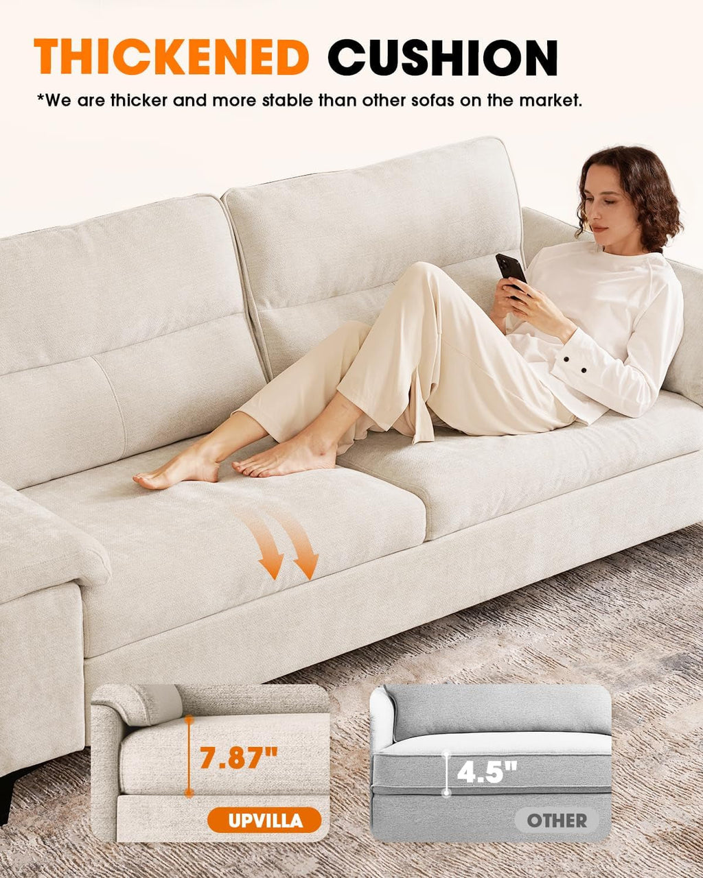 Light Gray Loveseat With Removable Cover And Armrests