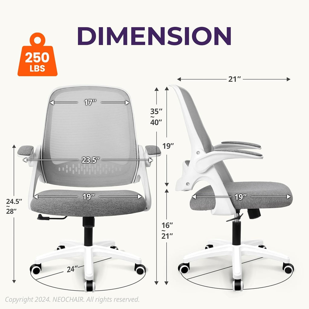 Ergonomic Chair With Lumbar Support And Adjustable Height
