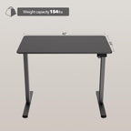 40x24 Inch Electric Standing Desk With Memory Presets Black