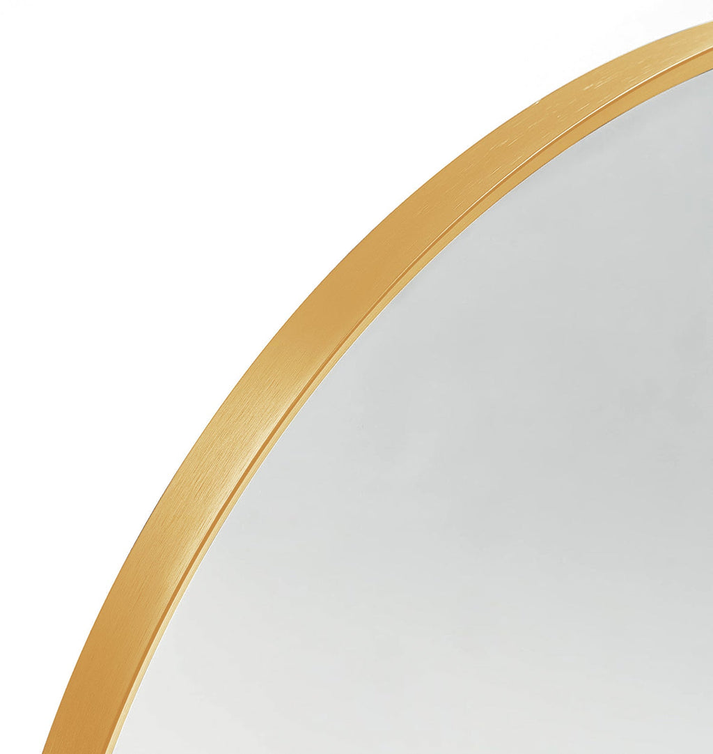 Gold Arched Wall Mirror