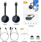 4K Wireless HDMI Transmitter Receiver Kit For TV And PC