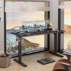 Electric Height Adjustable Standing Desk 55 X 24 Inches