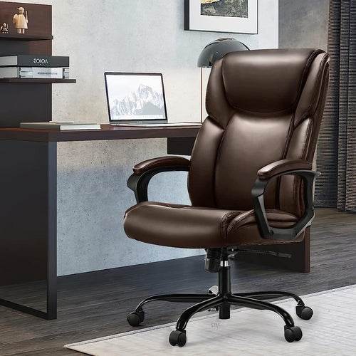 Ergonomic Leather Executive Office Desk Chair