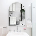 Silver Arched Wall Mirror | 20×30 in.