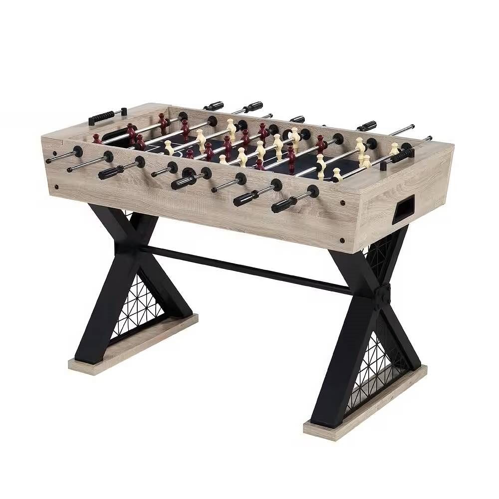 Sturdy X-Leg Industrial Modern Style 48-inch Foosball Table with 2