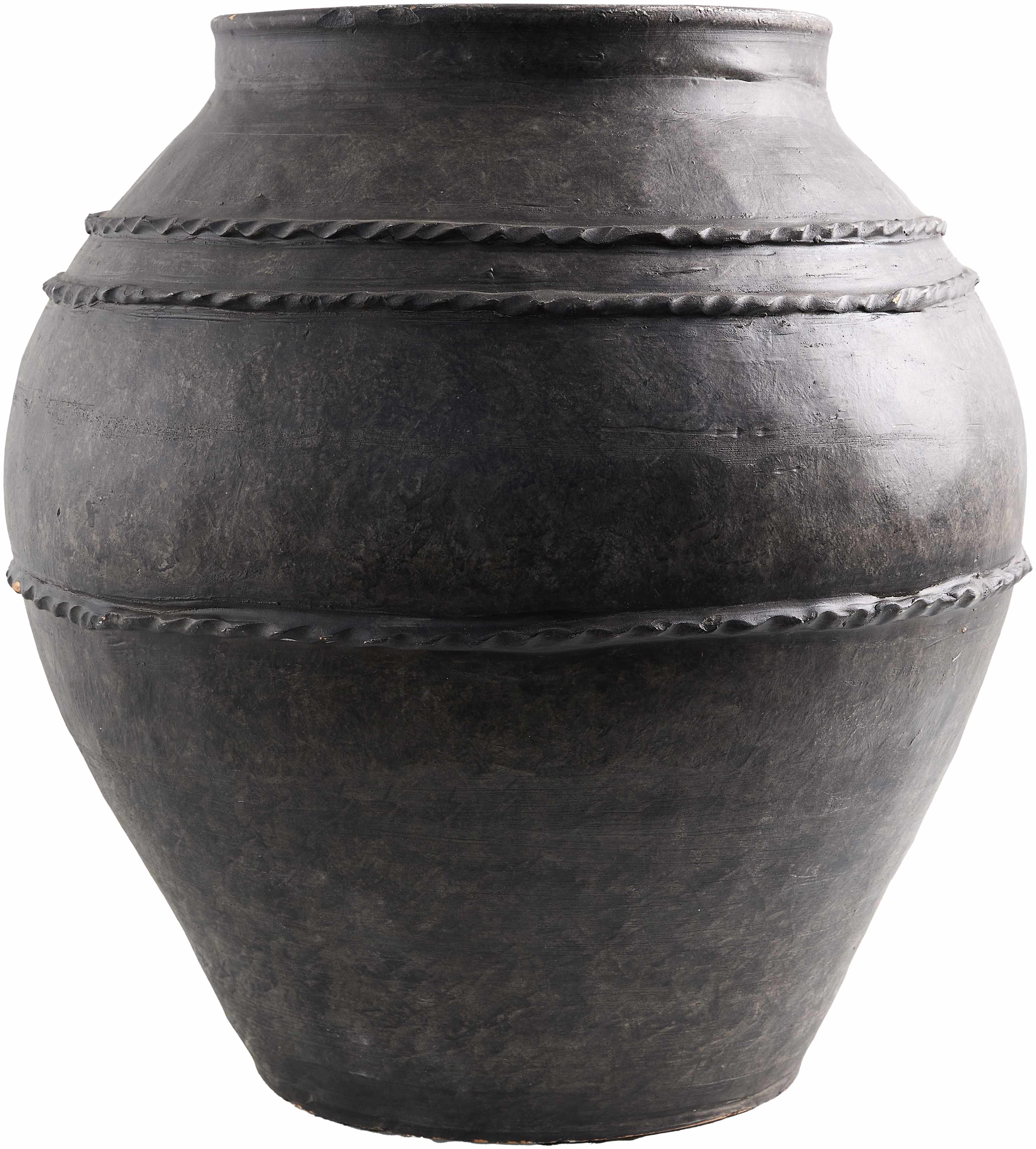 Bohemian decorative vase, artistic handmade piece for contemporary and rustic interiors