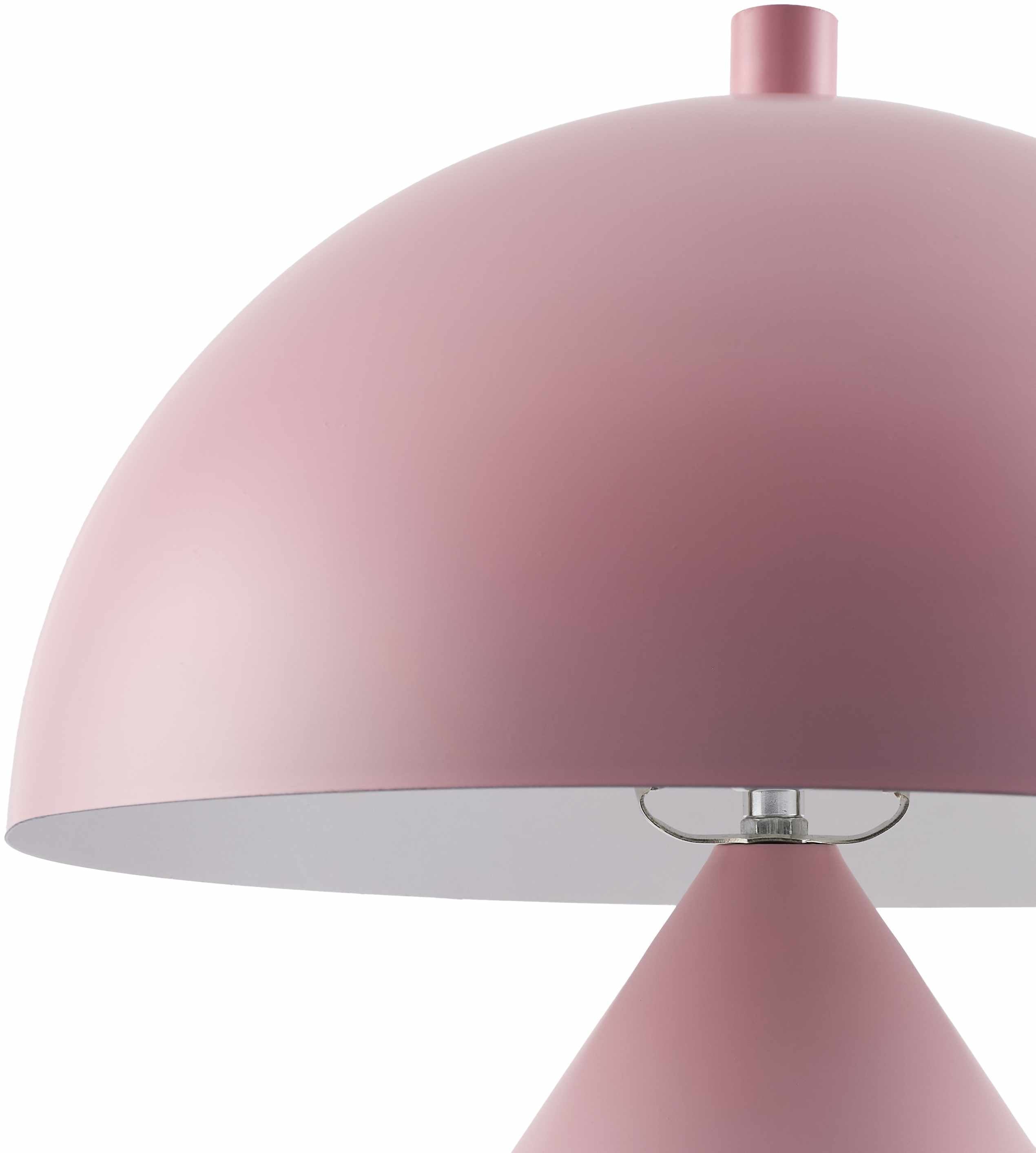 Contemporary Pink Table Lamp Metal Shade-2