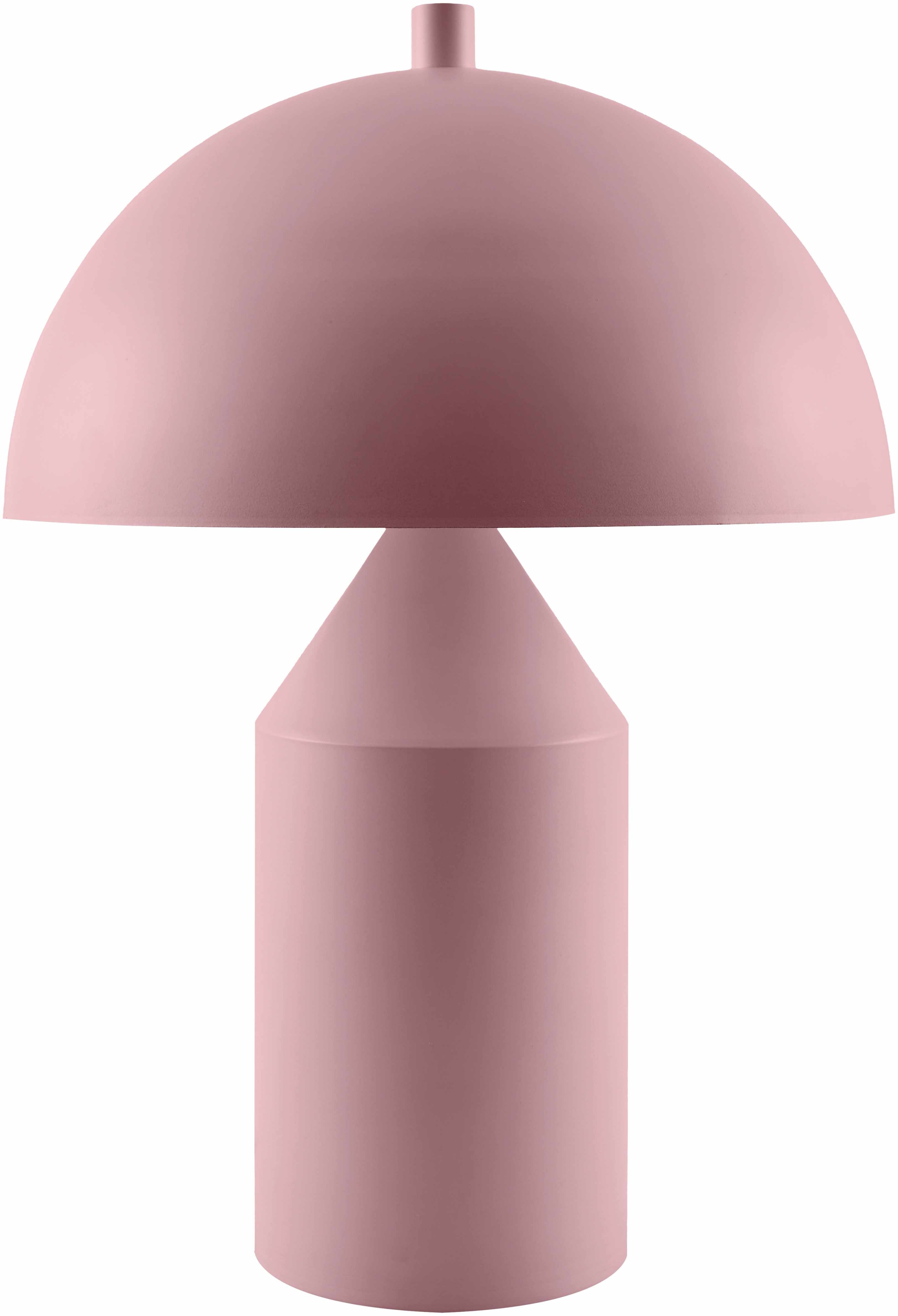 Contemporary Pink Table Lamp Metal Shade-0