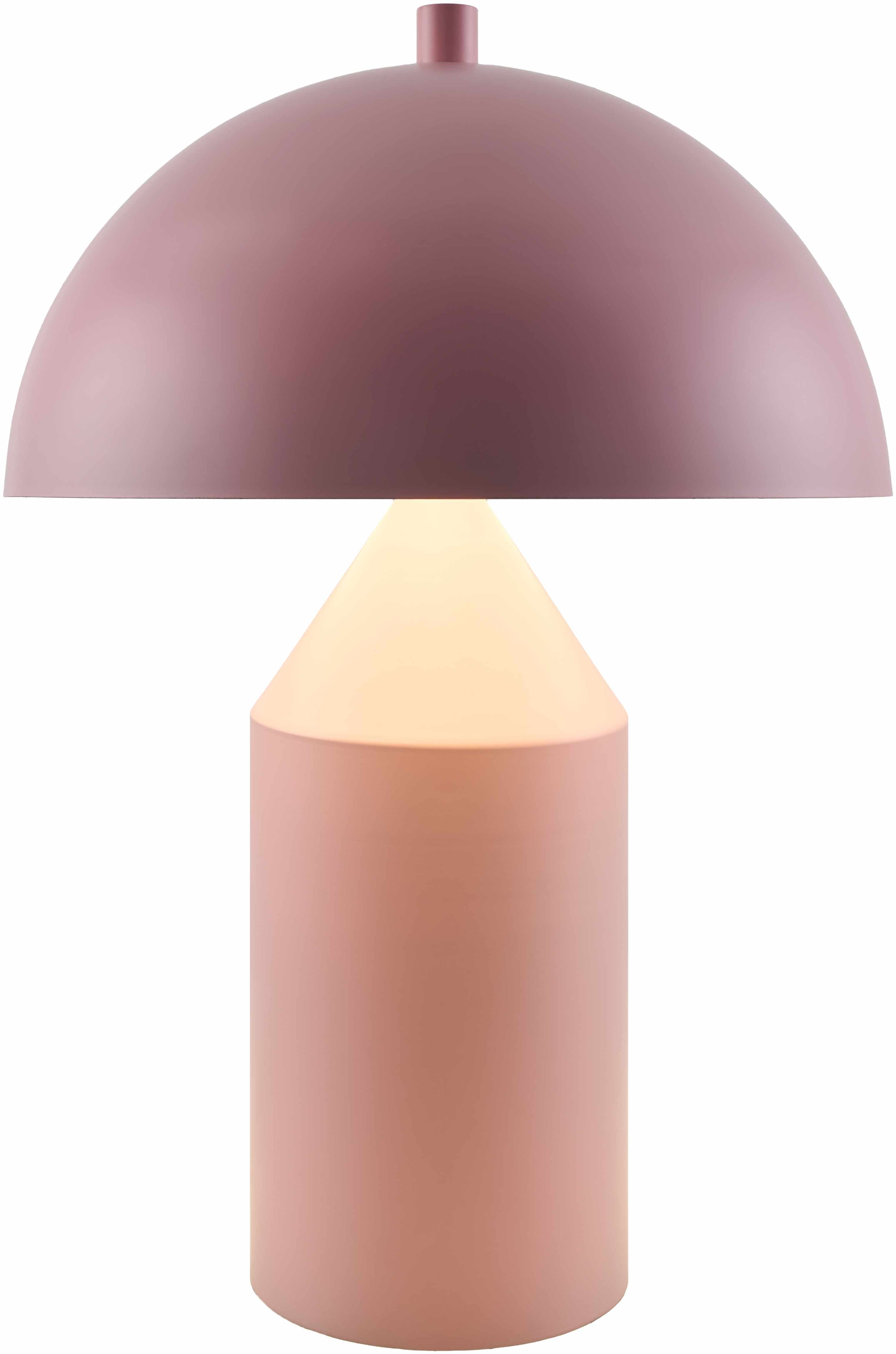 Contemporary Pink Table Lamp Metal Shade-5