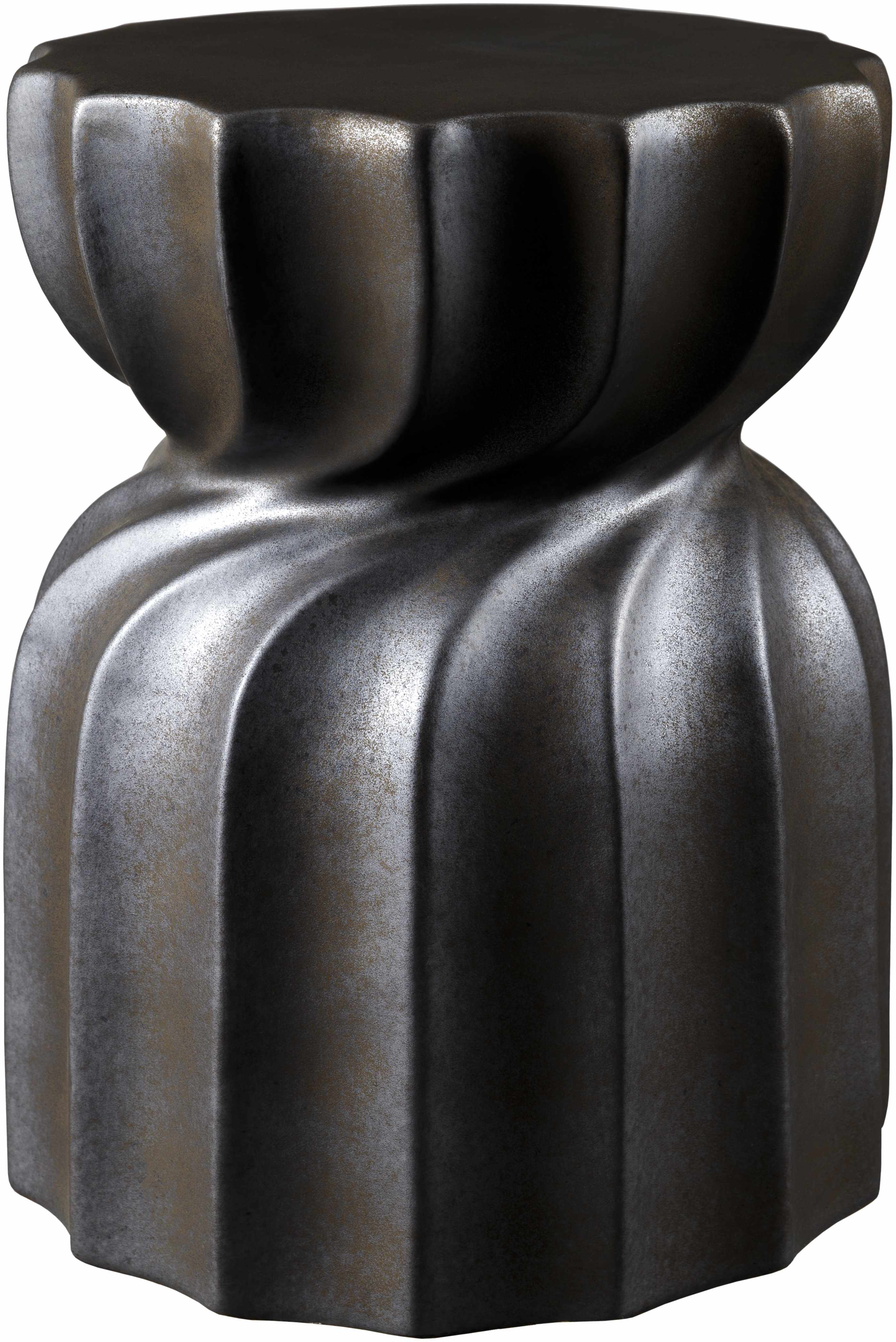 Minimalist Modern Black Ceramic Stool Contemporary design sophisticated Scandinavian style