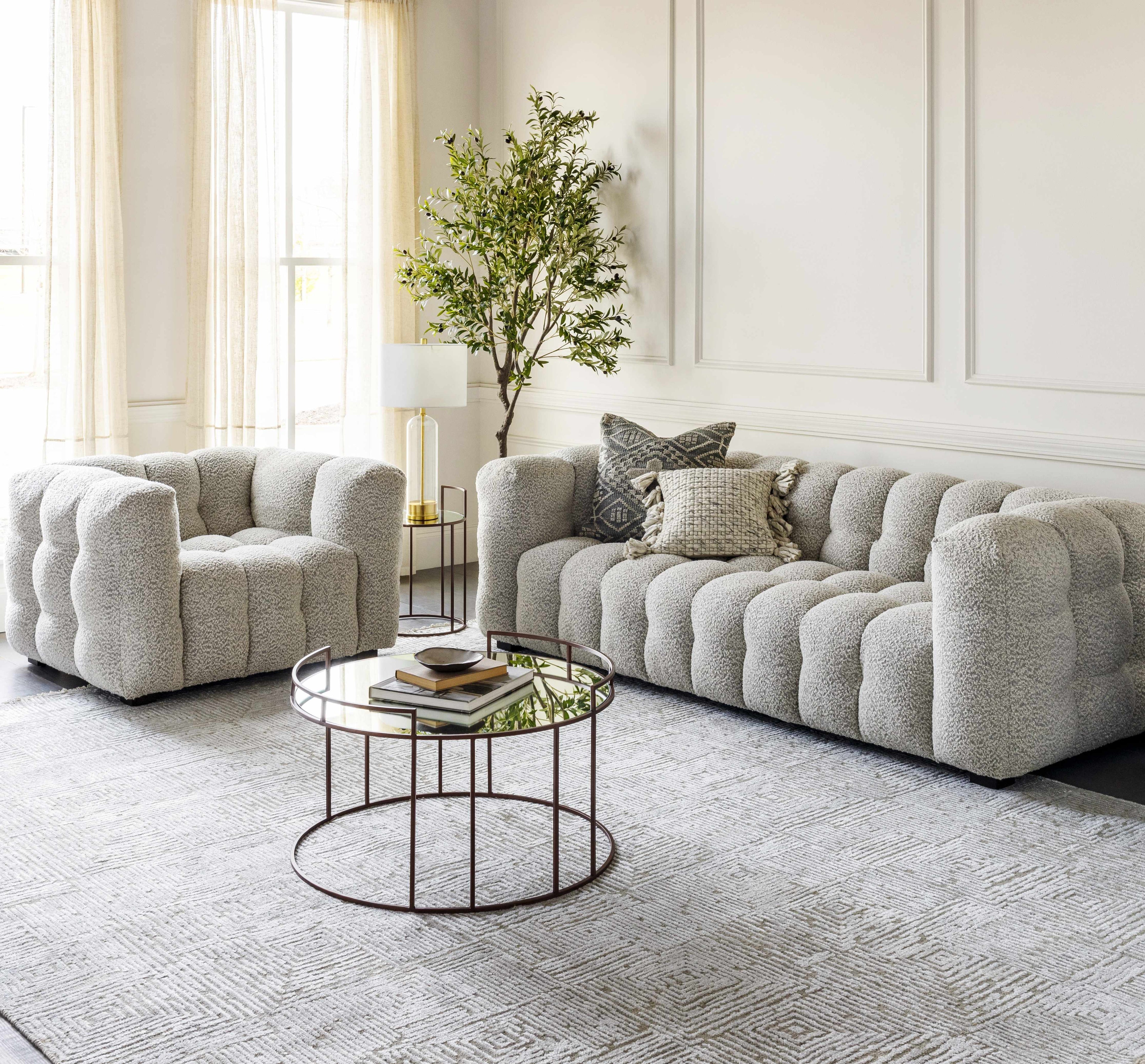 Modern Comfortable Accent Chair & a Half in a stylish contemporary living room