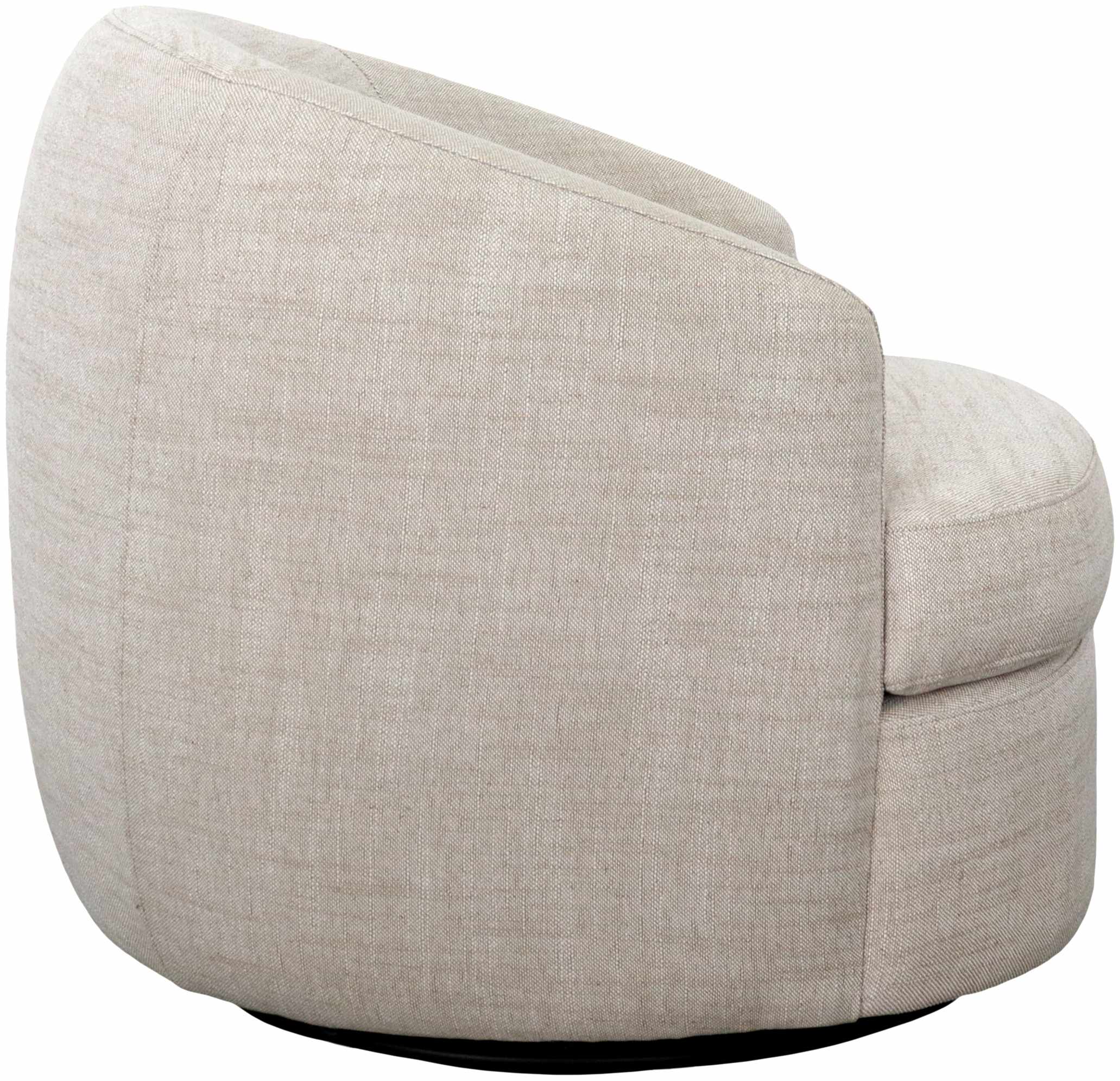 Modern accent chair with elegant curved silhouette and minimalist design scandinavian design contemporary closer look from the back