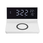 ZTECH ChargeX Pro Wireless Charging Alarm Clock – White