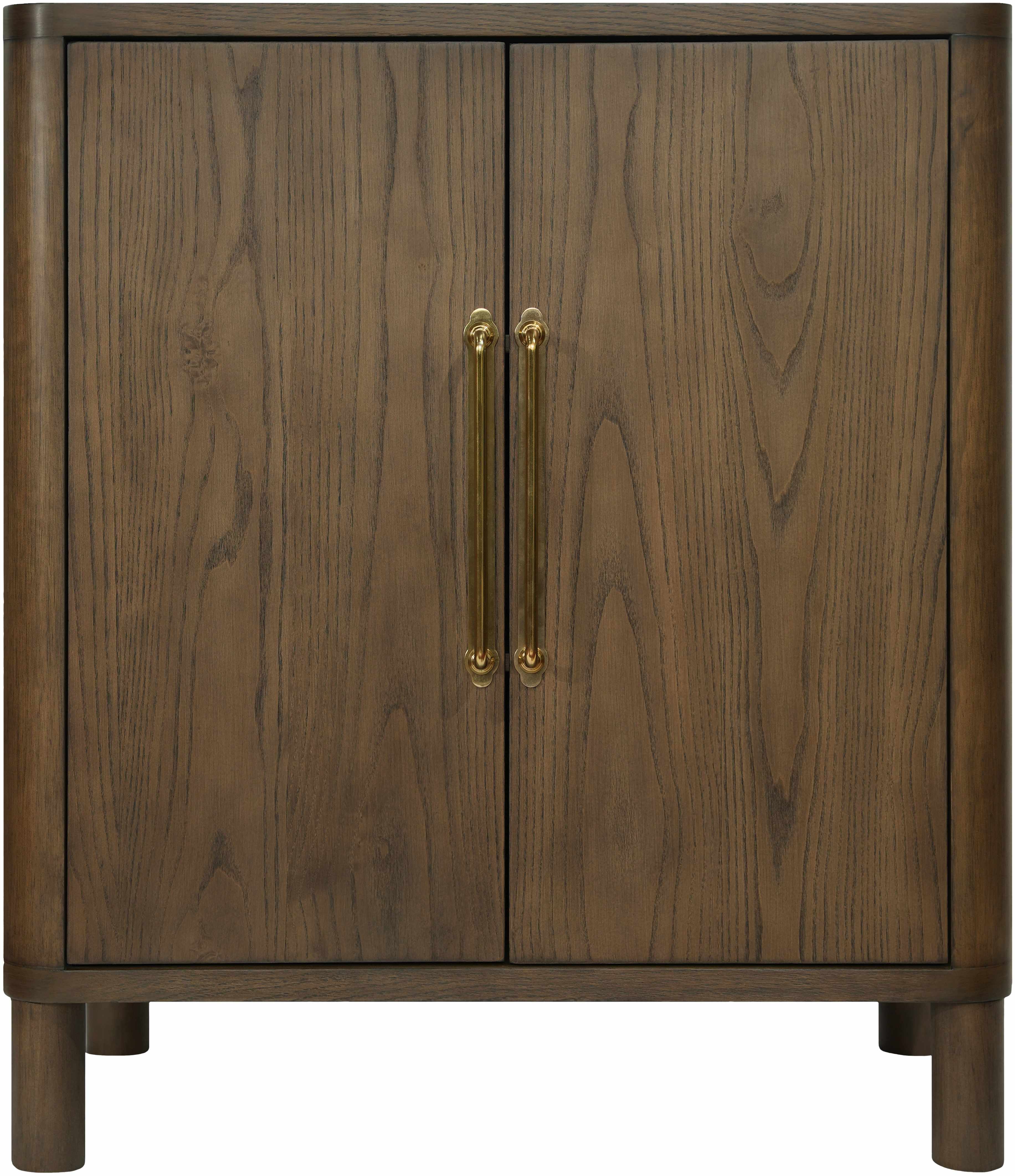 Premium Ash Wood Cabinet with Rich Dark Brown and Red Tones-2