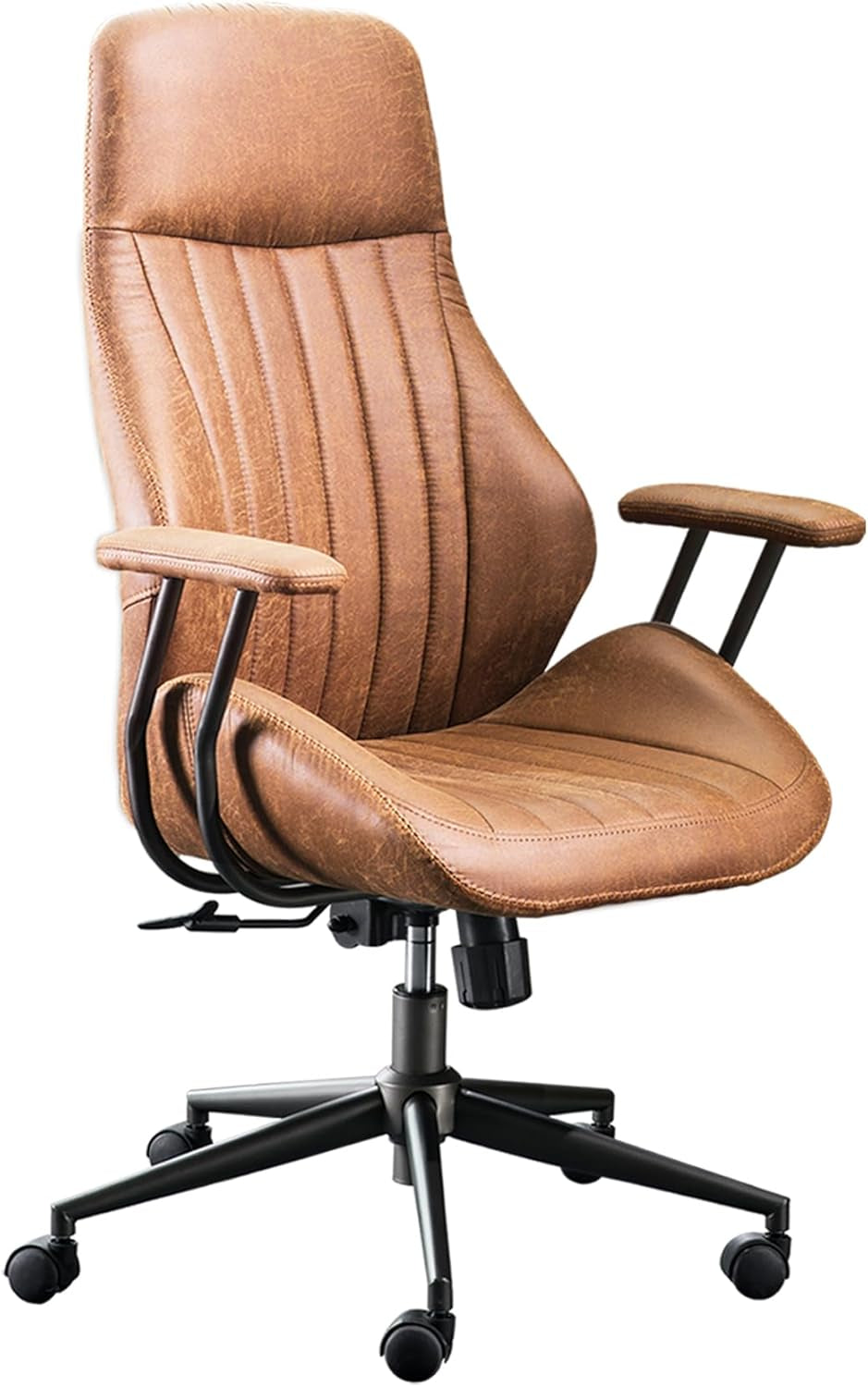 Ergonomic Mid Century Leather Office Chair