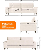 Light Gray Loveseat With Removable Cover And Armrests