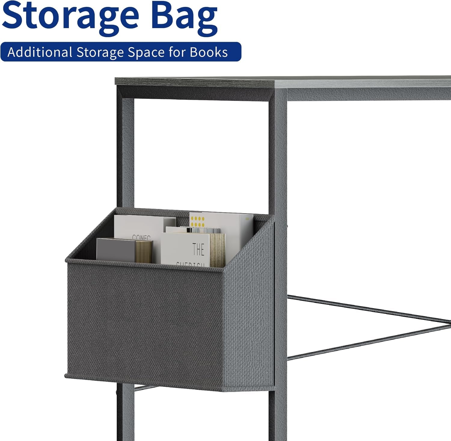 32 Inch Computer Desk With Storage Bag And Headphone Hook
