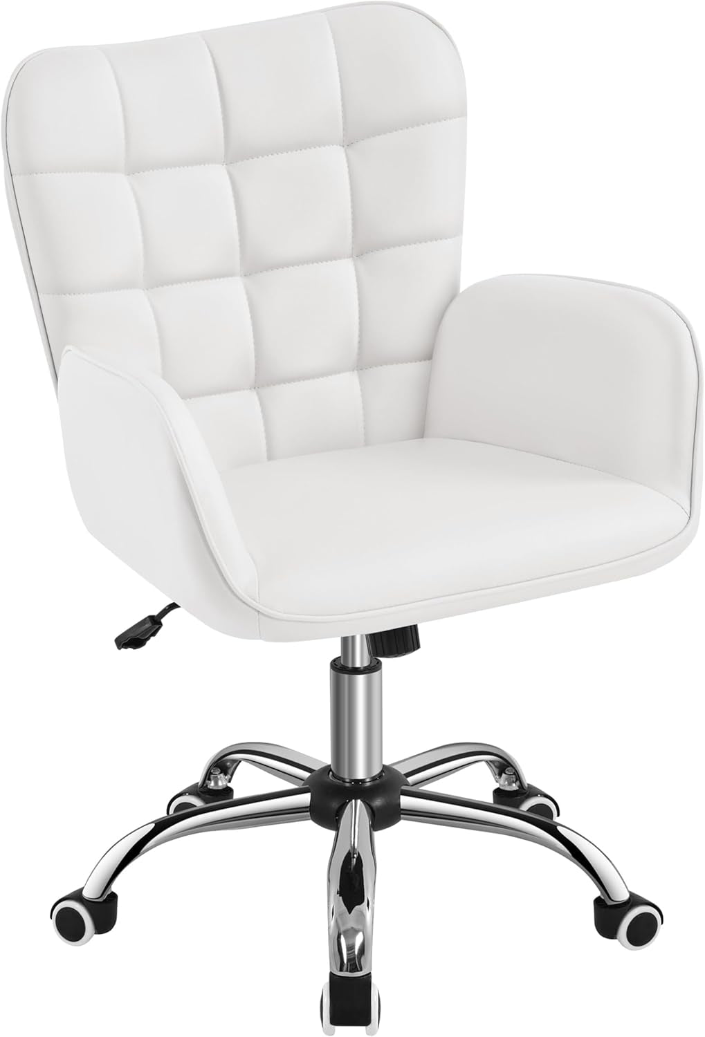 Ergonomic White Office Chair Adjustable
