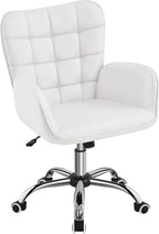 Ergonomic White Office Chair Adjustable