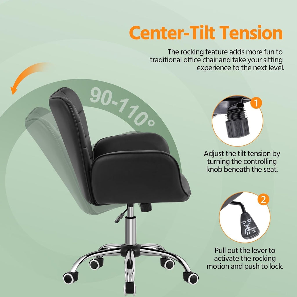 Black Wide Ergonomic Chair