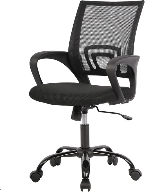 Ergonomic Black Office Chair With Lumbar Support