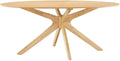 Crossroads 71 Inch Oak Oval Dining Table Mid Century