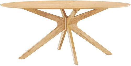 Crossroads 71 Inch Oak Oval Dining Table Mid Century