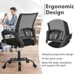 Ergonomic Black Office Chair With Lumbar Support