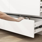 9 Drawer White Dresser For Bedroom Storage Eco Friendly Wood Finish