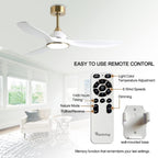 52 Inch Ceiling Fan With DC Motor And Remote Control