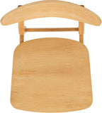 Dining Chairs Set Natural Wood Mid Century Retro 2 Chairs