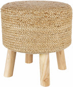 Tagaytay Natural Wood Stool Ottoman-1