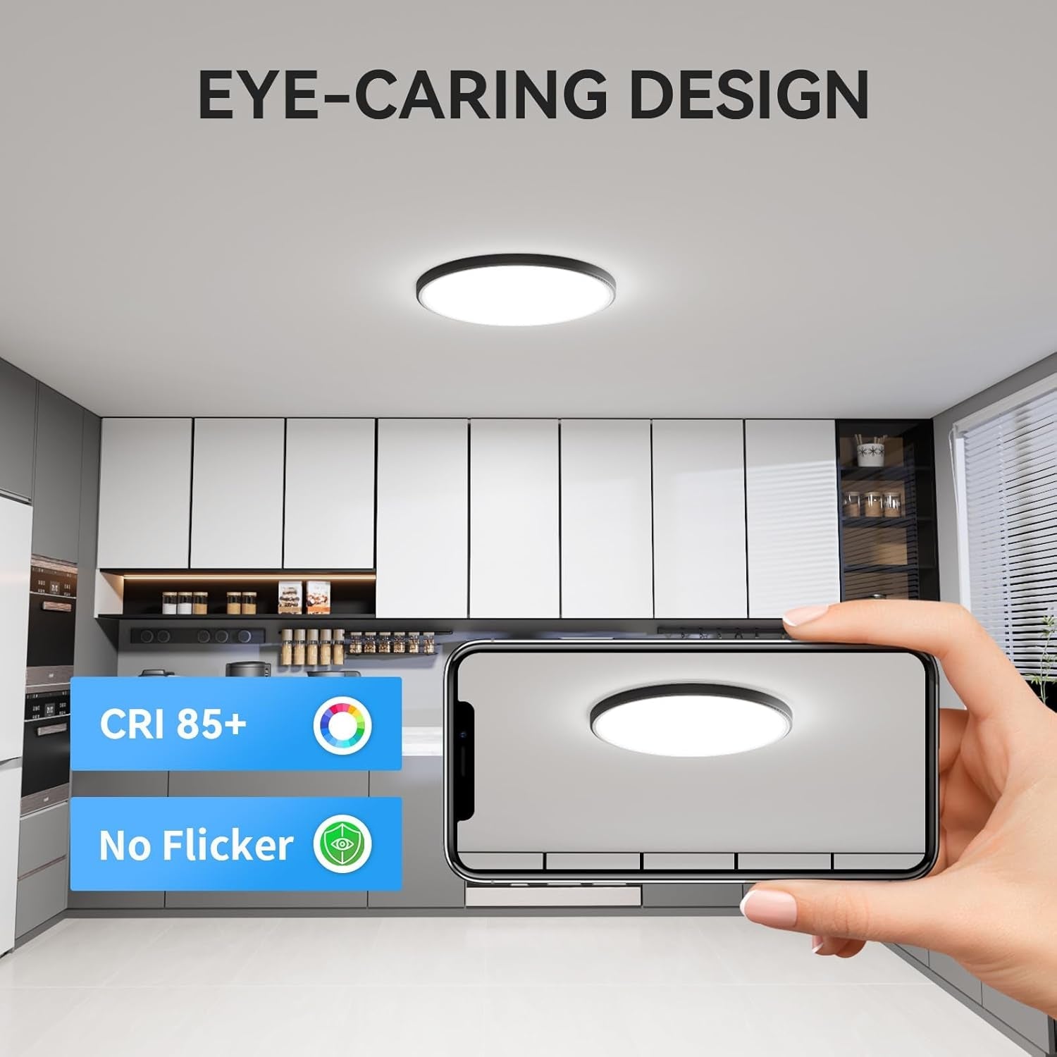 12 Pack 12 Inch Slim LED Flush Mount Ceiling Lights 5000K