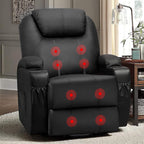 Power Lift Recliner Chair Leather With Massage For Elderly