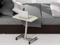 Height Adjustable Laptop Desk Cart — 28–33 Inch Maple