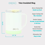 DRINCO® 16 oz Coffee Mug Vacuum Insulated Camping Mug Double Wall