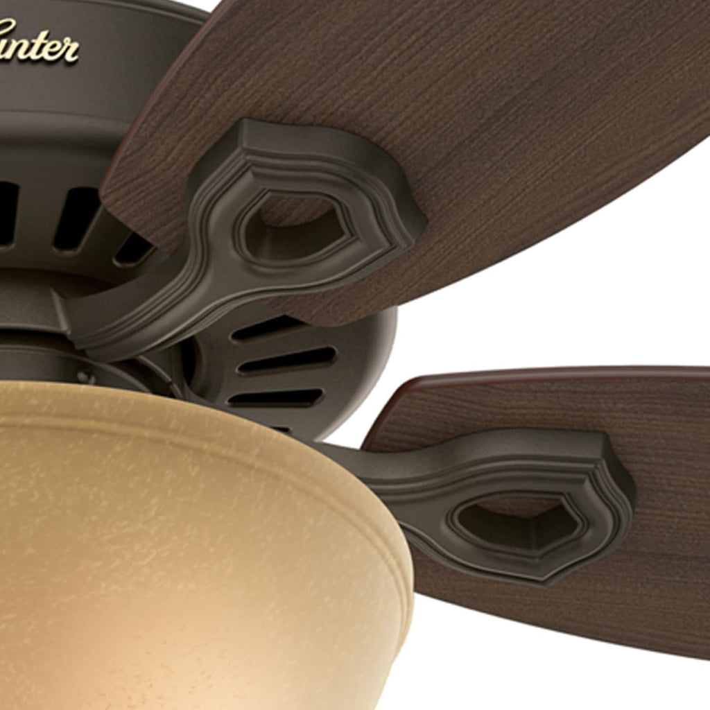 Fan Company Builder Deluxe 52 Inch Ceiling Fan With LED Light Bronze