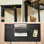 31.5 Inch Folding Computer Desk Black Space Saving