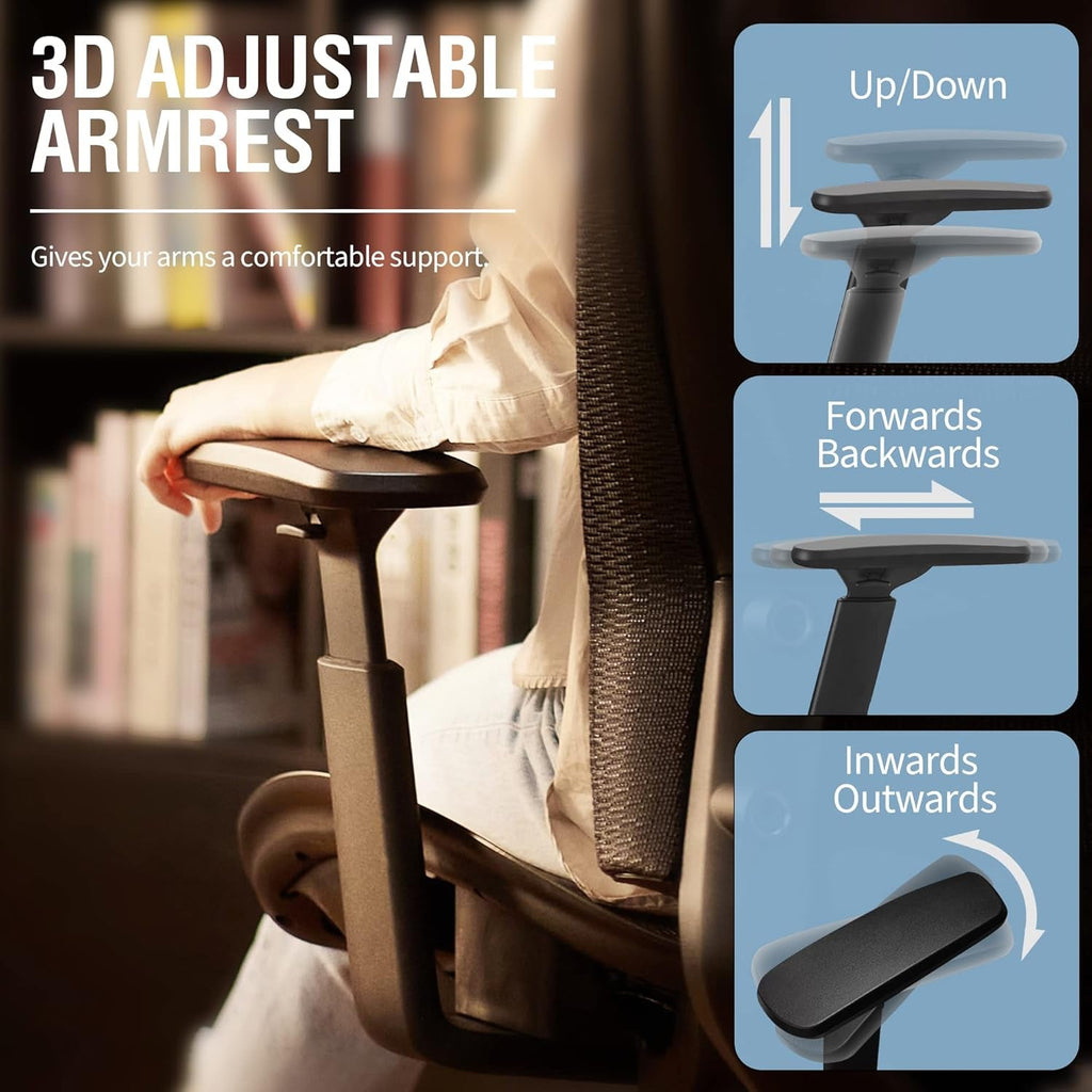 Ergonomic Mesh Office Chair With Adjustable Lumbar Support