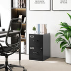 2 Drawer Locking Vertical File Cabinet For Letter Size Files Steel
