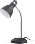 Matte Black Desk Lamp With Flexible Goose Neck Light