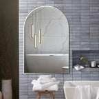Silver Arched Wall Mirror | 20×30 in.