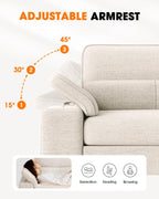 Light Gray Loveseat With Removable Cover And Armrests