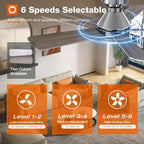 42 Inch Ceiling Fan With Dimmable LED Light – Remote Control
