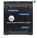 Compact Black Mobile Filing Cabinet Lockable With Drawers