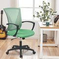 Green Ergonomic Mesh Office Chair With Lumbar Support