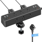 Desk Clamp Power Strip With 17-in-1 Hub And 40W Fast Charge