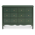 Liberty Forest Green Six Drawer Dresser With Knobs
