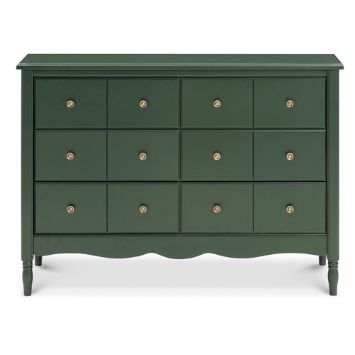 Liberty Forest Green Six Drawer Dresser With Knobs