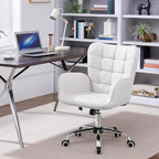 Ergonomic White Office Chair Adjustable
